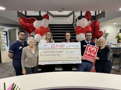 Danforth Care Homes Raises £900 for The British Heart Foundation