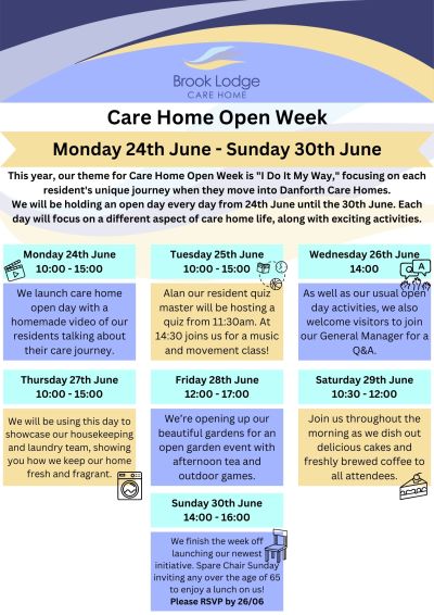 Care Home Open Week: Brook Lodge