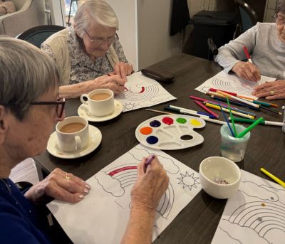 Brook Lodge Residents Celebrate National Rainbow Day with Joy
