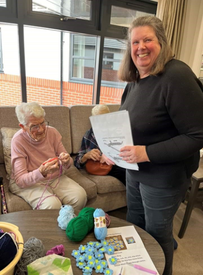 Sid Bailey Hosts Knitting and Crochet Club for Dementia Awareness