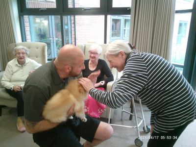 Lulu Brings Joy to Montagu Hall Residents