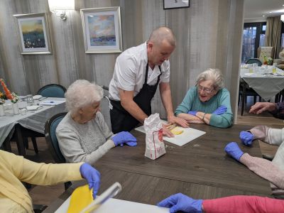 Old Norse Lodge Shines with Festive Cake-Making Joy