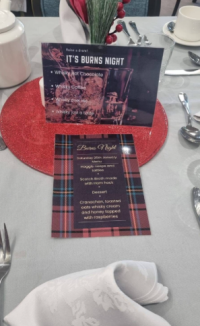 Burns Night Celebration Brings Joy to Rossendale House Residents